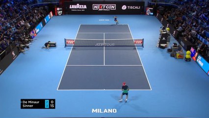 تنس: نهائيات البطولة التجريبية: سينر يتغلّب على دي منوار 4-2، 4-1، و4-2