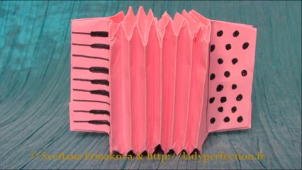 Origami : Modèle d'Accordéon - Tutoriel Vidéo Détaillé