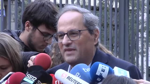 Torra, antes de votar: Las urnas son nuestro terreno de juego