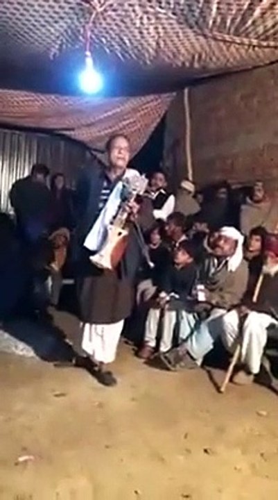 Oldman telling history in singing Style