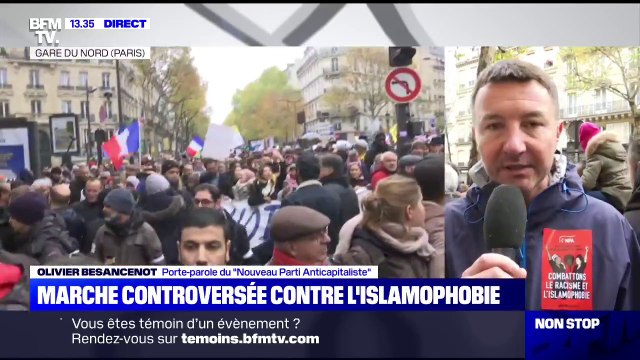 J'ai signé la tribune, ma place est ici. Olivier Besancenot assume sa participation à la marche contre l'islamophobie à Paris