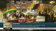 Bolivianos en España respaldan al gobierno de Evo Morales