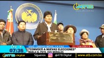 Evo Morales convoca a nuevos comicios en Bolivia tras crítico informe de OEA