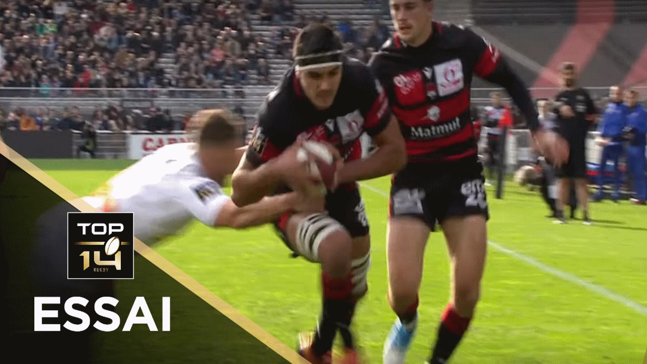 TOP 14 - Essai Dylan CRETIN 2 (LOU) - Lyon - La Rochelle - J9 - Saison 2019/2020