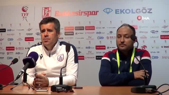 Balıkesirspor - Altınordu maçının ardından