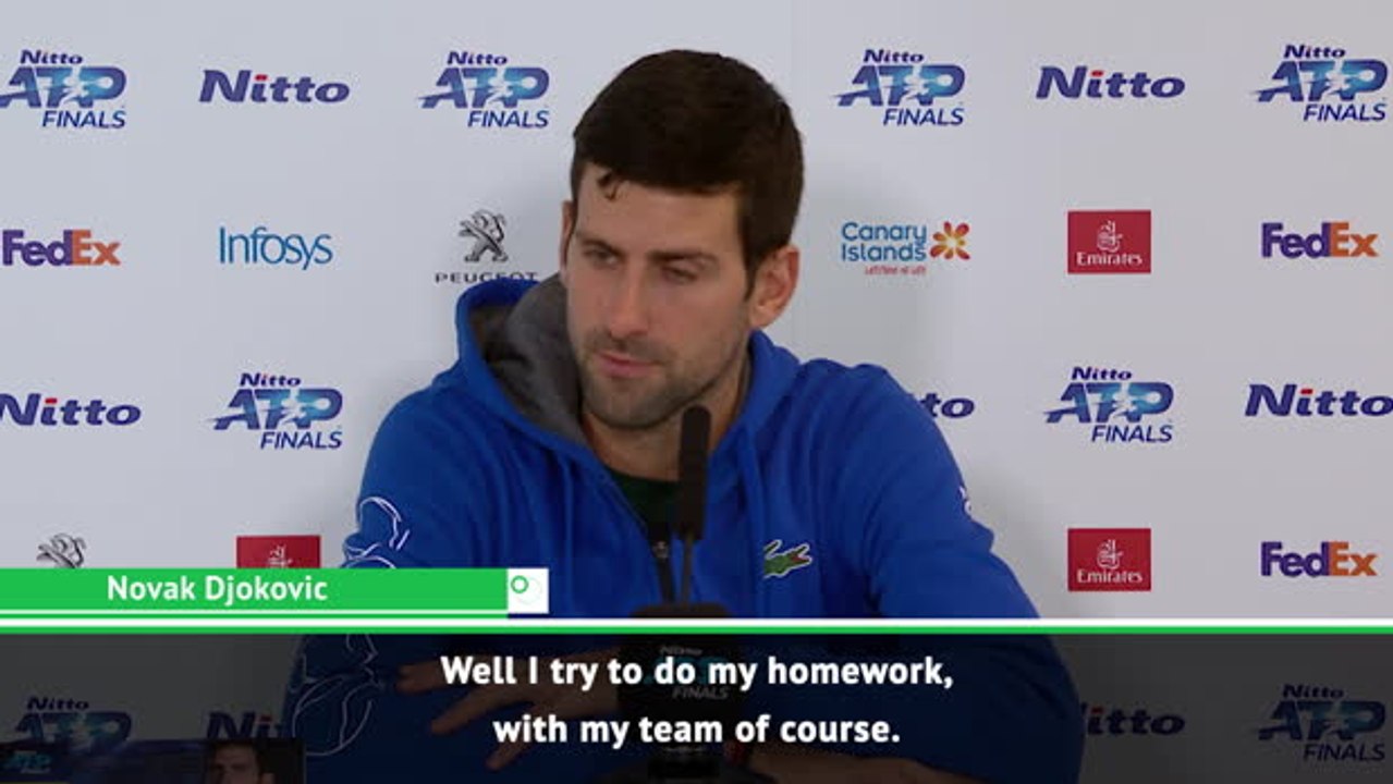 Important to do prior homework - Djokovic