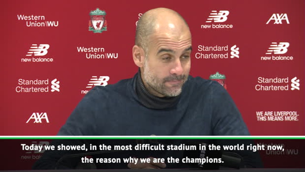 Anfield the most difficult stadium in the world...