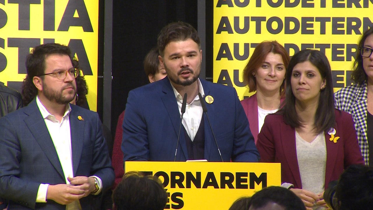 Rufián reivindica que "Cataluña ha sentenciado"