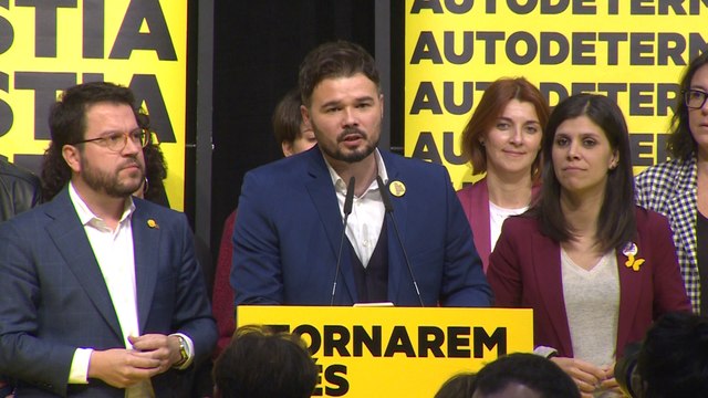 Rufián reivindica que Cataluña ha sentenciado