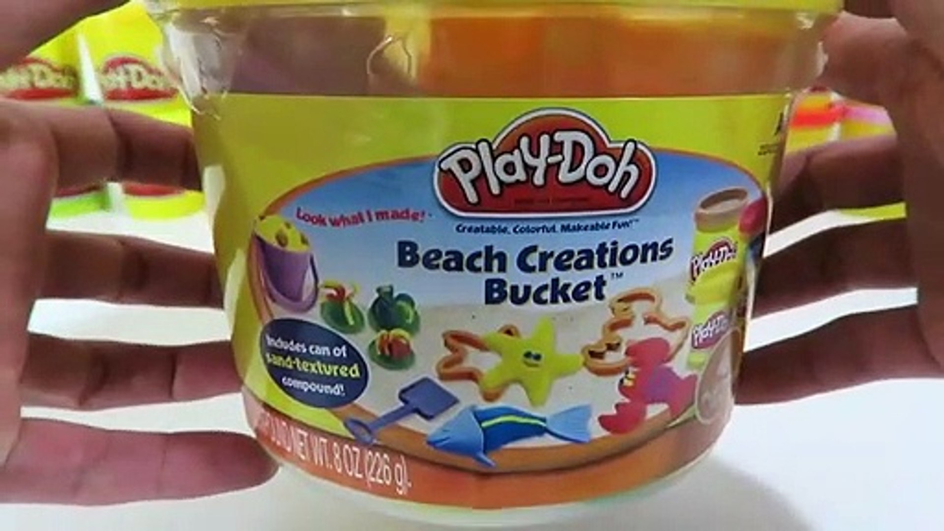 play doh beach creations bucket