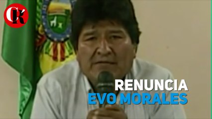 Renuncia Evo Morales