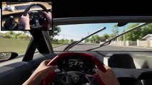 Forza Horizon 3 Lamborghini Sesto Elemento (Logitech G920 Steering Wheel) No HUD Gameplay