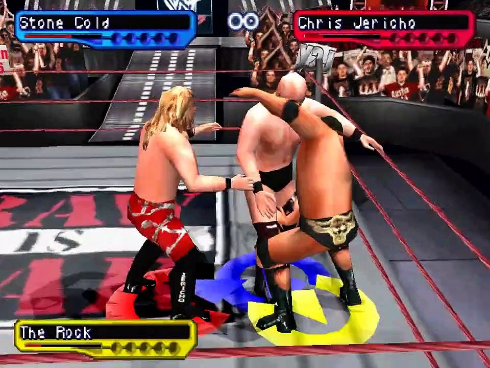 WWF Smackdown! 2 - Stone Cold vs Chris Jericho vs The Rock