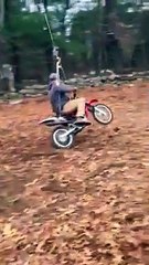 Dirt Bike Rope Swing Shenanigans