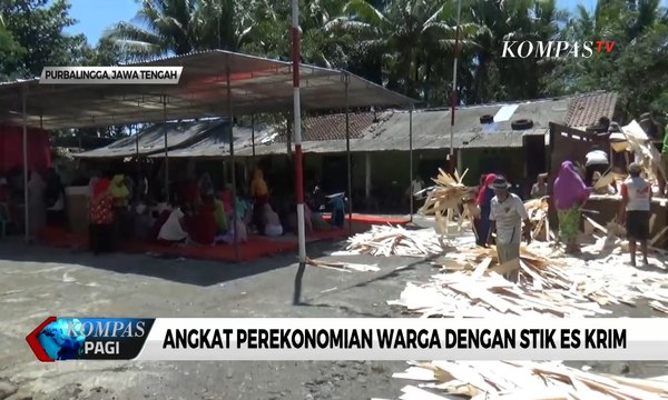 Angkat Perekonomian Warga, Margiyono Olah Limbah Kayu Menjadi Stik Es Krim