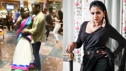 பப்பில் பாவடை தாவணியில் கெட்ட ஆட்டம் போட்ட  ஷாலு ஷம்மு