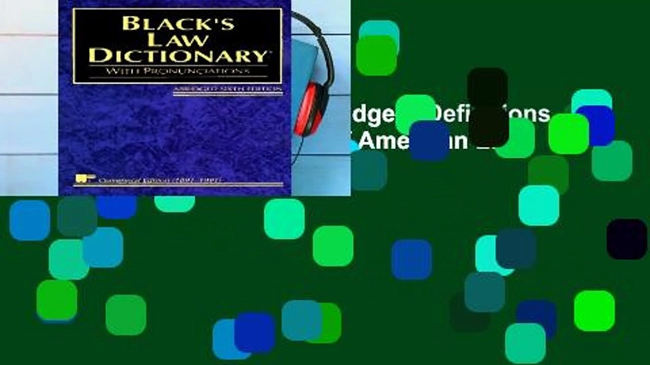 Black s Law Dictionary:Abridged: Definitions of the Terms and Phrases of American Law  Review