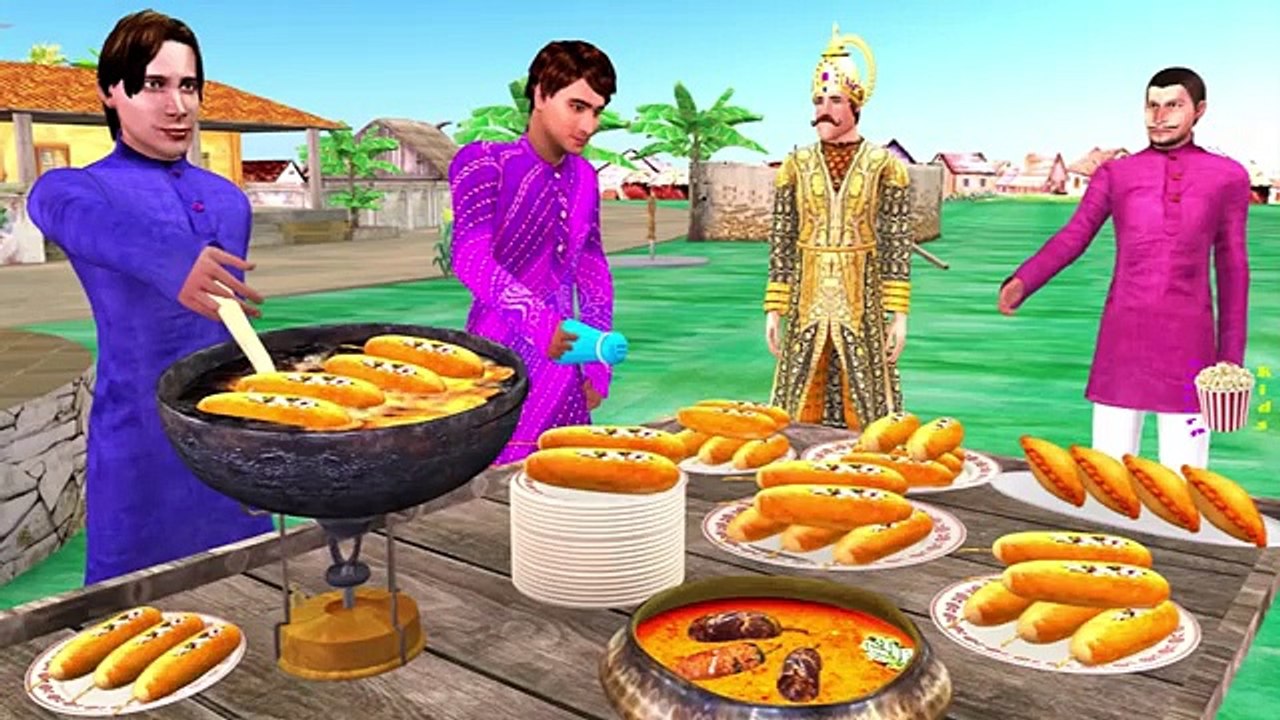 लालची पॉपकॉर्नवाला Hindi Kahaniya Funny Hindi Comedy Video Bedtime Stories Fairy Tales