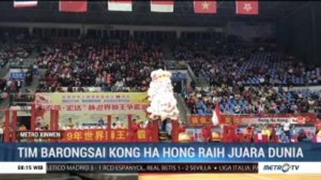 Tim Barongsai Kong Ha Hong Raih Juara Dunia