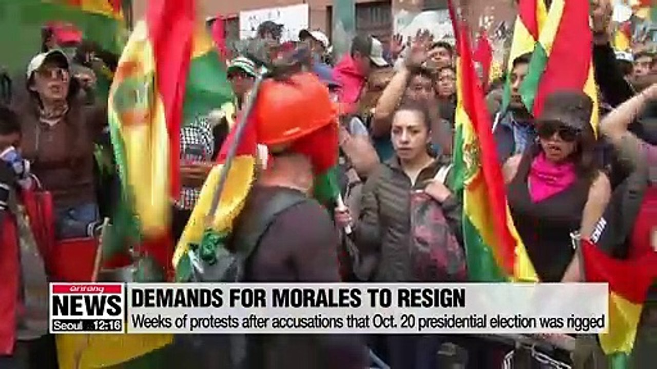 Evo Morales resigns amid disputed election last month