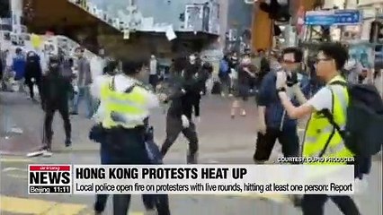 Hong Kong police open fire on protesters with live rounds, hitting at least one person: Report
