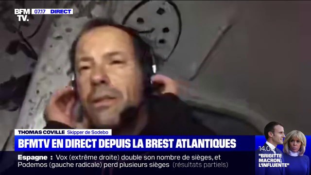 Thomas Coville, en direct depuis la Brest Atlantiques: La chose la plus difficile à gérer, c'est le niveau de concentration