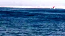 Büyükada'da kıyıya vuran dalgalar nedeniyle vatandaşlar ölümden döndü