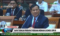 Rapat Dengar Pendapat Perdana Menhan & Komisi I DPR Ri, Ini yang Disampaikan Prabowo