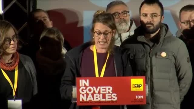 La CUP entra en el Congreso con dos diputados y advierte: No puede haber gobernabilidad