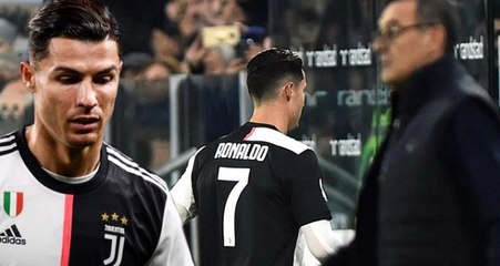 Oyundan alınan Ronaldo'dan tepki: Soyunma odasına gitti