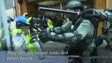 Flashmob protests flare up during Hong Kong rush hour