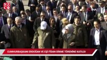 Cumhurbaşkanı Erdoğan ve eşi fidan dikim törenine katıldı