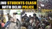 JNU students clash with Delhi police during protest over fee hike | Oneindia News