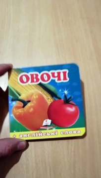 Видеообзор детской книги Овощи + английские слова