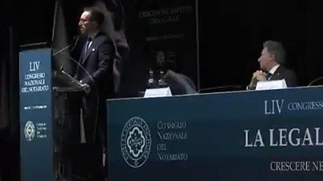 Il ministro Bonafede al congresso nazionale del Notariato (10.11.19)