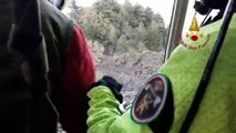 Catania - Escursionisti americani dispersi sull-Etna- salvati dai Vigili del Fuo)