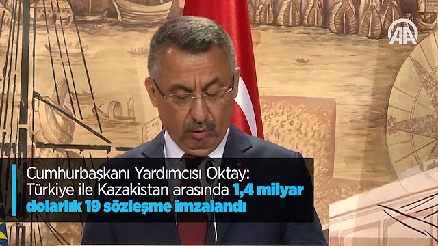 'Türkiye ile Kazakistan arasında 1,4 milyar dolarlık 19 sözleşme imzalandı'