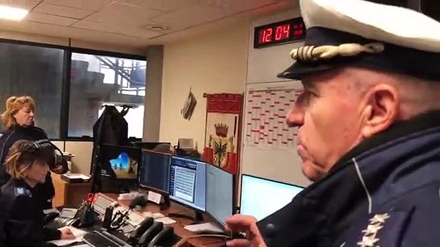 Salvini visita la centrale operativa della Polizia di Forlì (11.11.19)