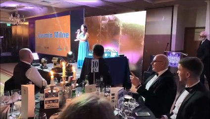 Jasmin Milne at Falkirk Herald Business Excellence Awards 2019