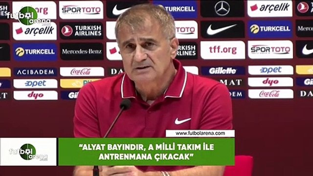 Şenol Güneş: Altay Bayındır, A Milli Takım ile antrenmana çıkacak