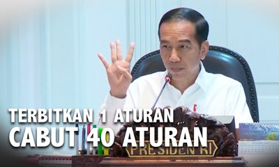 Jokowi Ingatkan Menteri: Terbitkan 1 Aturan, Cabut 40 Aturan