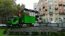 El Ayuntamiento de Bilbao renueva el sustrato de sus jardines