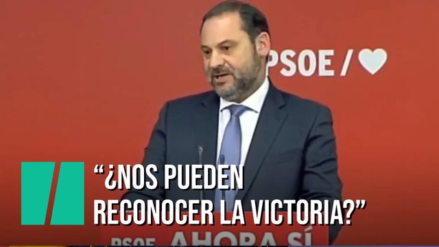 José Luis Ábalos: ¿Nos pueden reconocer la victoria?