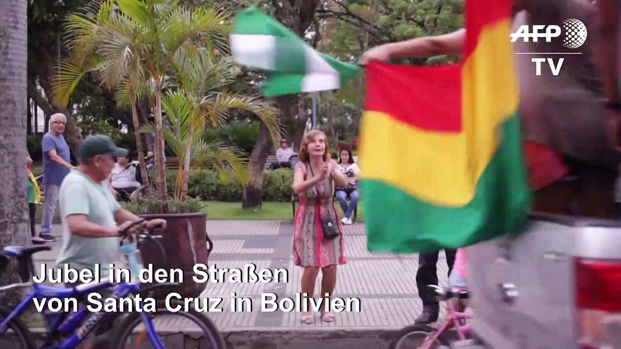 Rücktritt von Morales treibt Menschen auf die Straße