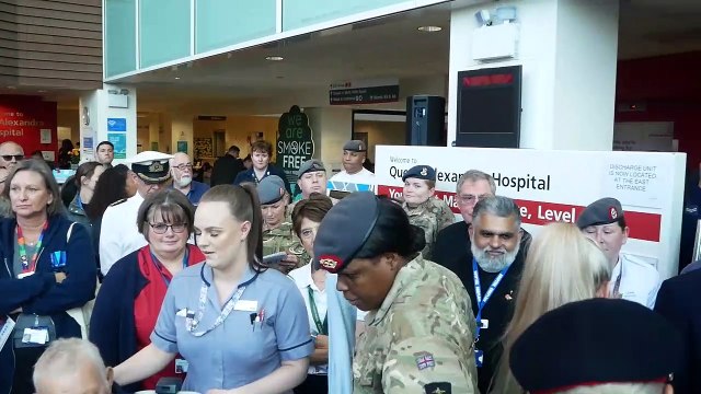 Remembrance at QA Hospital, Portsmouth