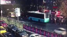 Beşiktaş’ta durağa dalan otobüs şoförünün yeni görüntüleri ortaya çıktı