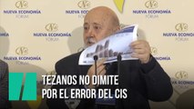 Tezanos no dimite y dice que el CIS falló por varios motivos