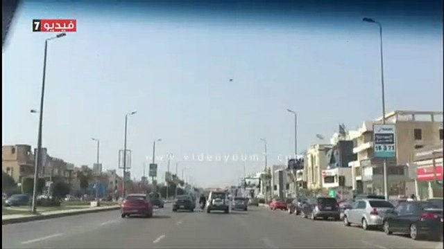 سيولة مرورية بشارع التسعين بالتجمع الخامس من الاتجاهين