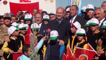 Bakan Soylu, Namaz Dağı üs bölgesinde fidan dikim etkinliğine katıldı