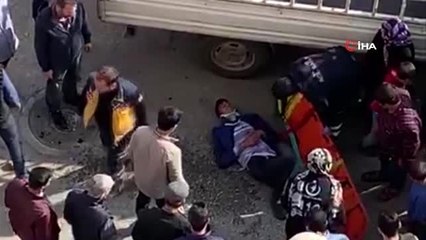 Kamyonet ile motosiklet çarpıştı: 1 yaralı